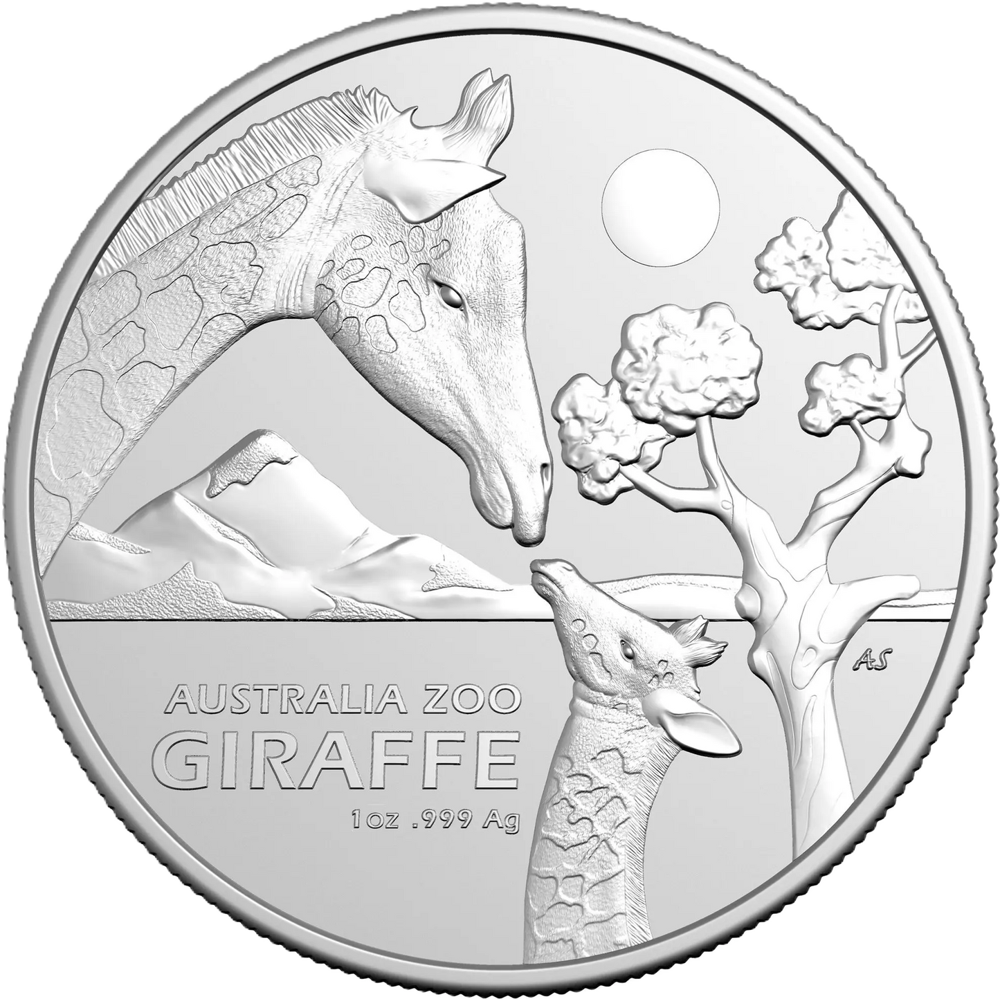 2024 RAM Australia Zoo Giraffe $1 1oz Silver Investment
