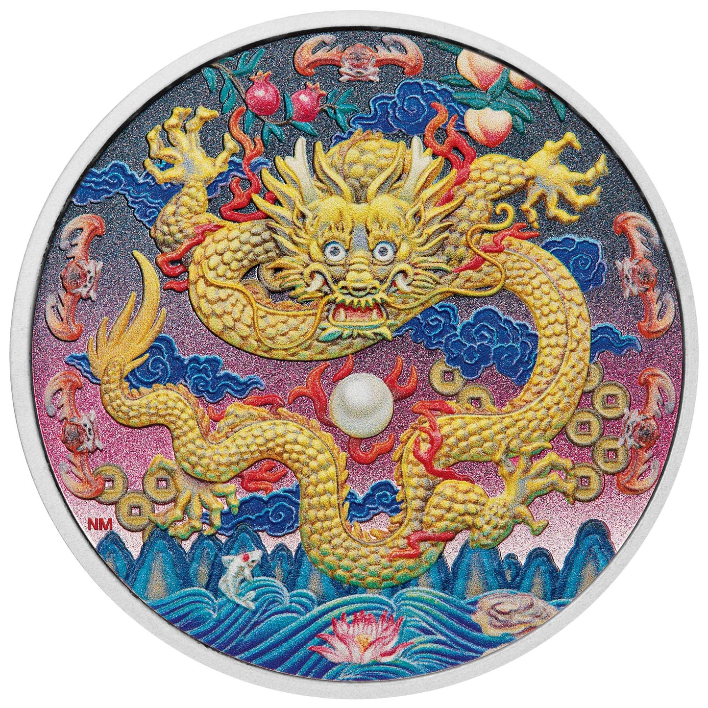 2025 Imperial Golden Dragon 3oz Silver Proof Coloured Coin