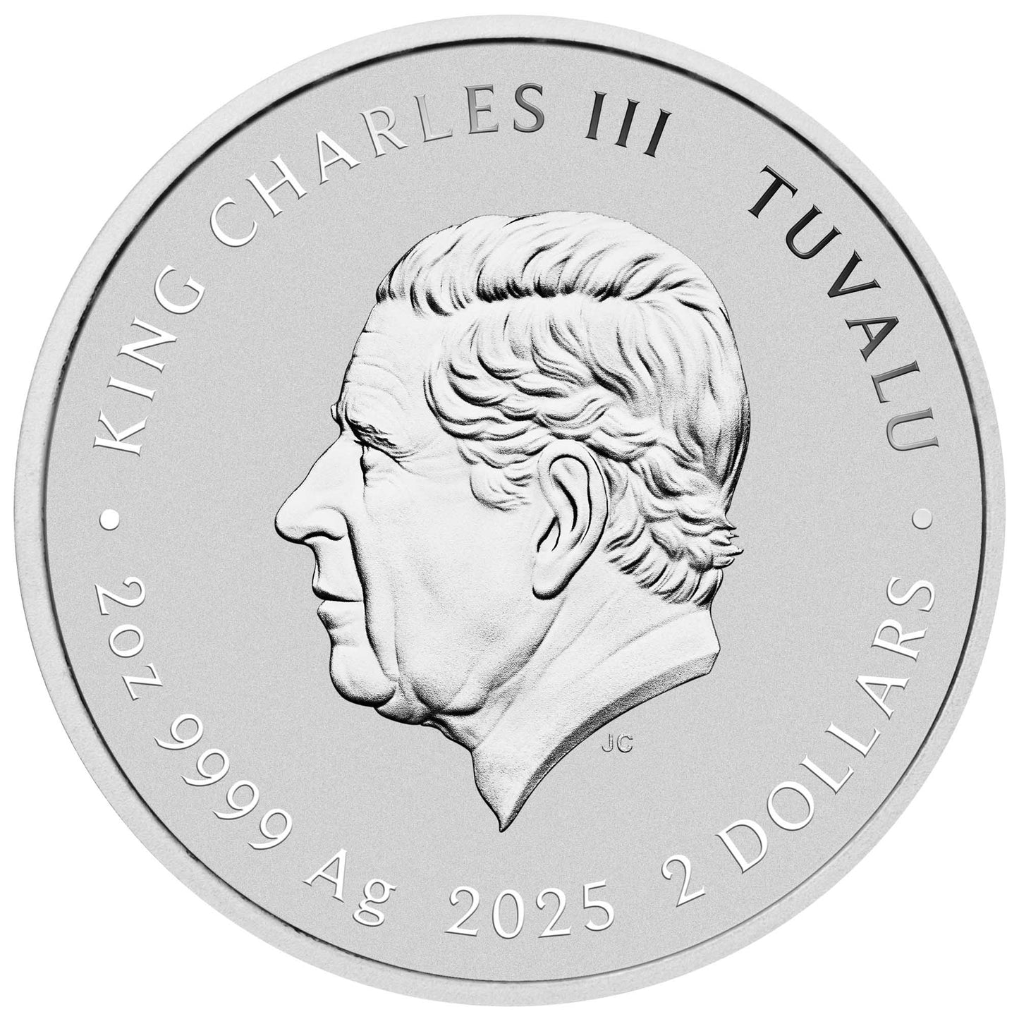 2025 Teenage Mutant Ninja Turtles 2oz Silver Coloured Pizza Coin