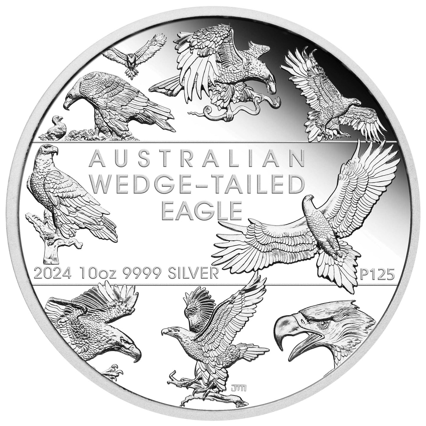 2024 Perth Mint Australian Wedge Tailed Eagle 10th Anniversary 10oz Silver Proof Coin