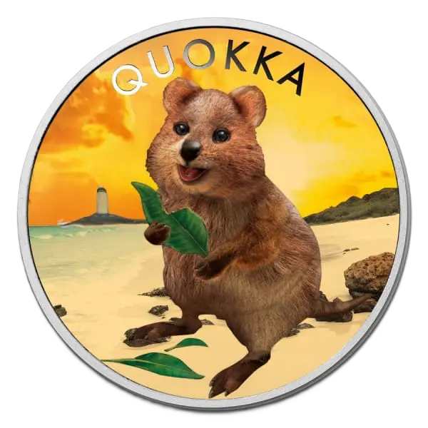 2020 $1 Quokka 1oz Silver Coloured Coin
