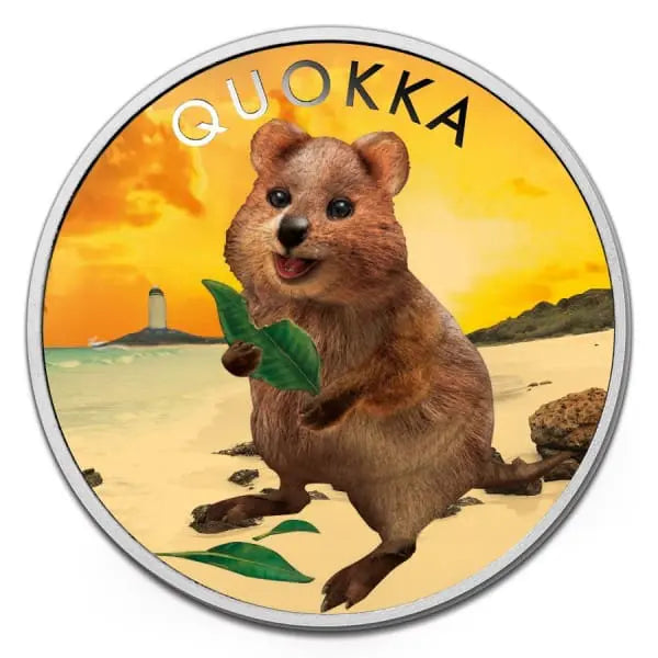 2020 $1 Quokka 1oz Silver Coloured Coin