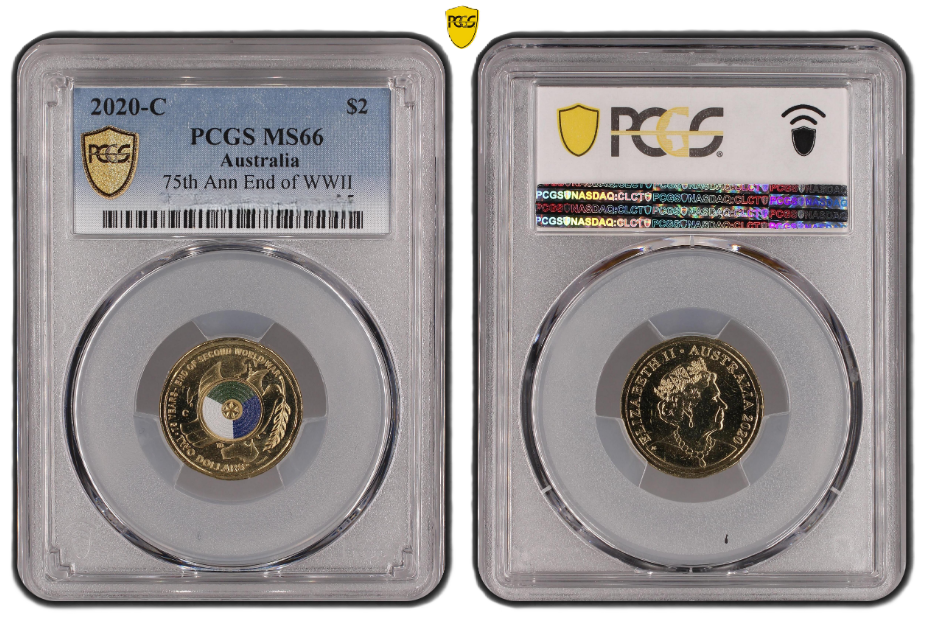 2020 PCGS MS66 graded $2 75th Anniversary End of World War II C MintMark coin