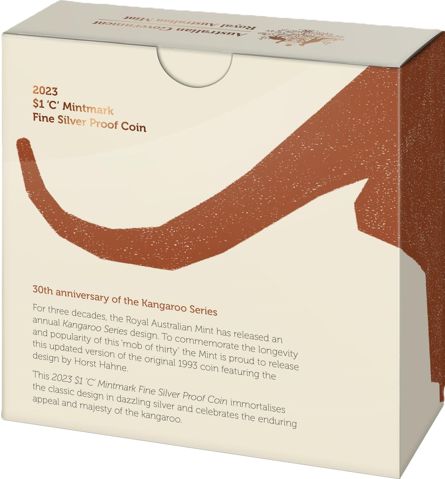 2023 Royal Australian Mint Kangaroo Series 30th Anni Mob of Thirty $1 1oz c mintmark Silver Proof Coin in Box
