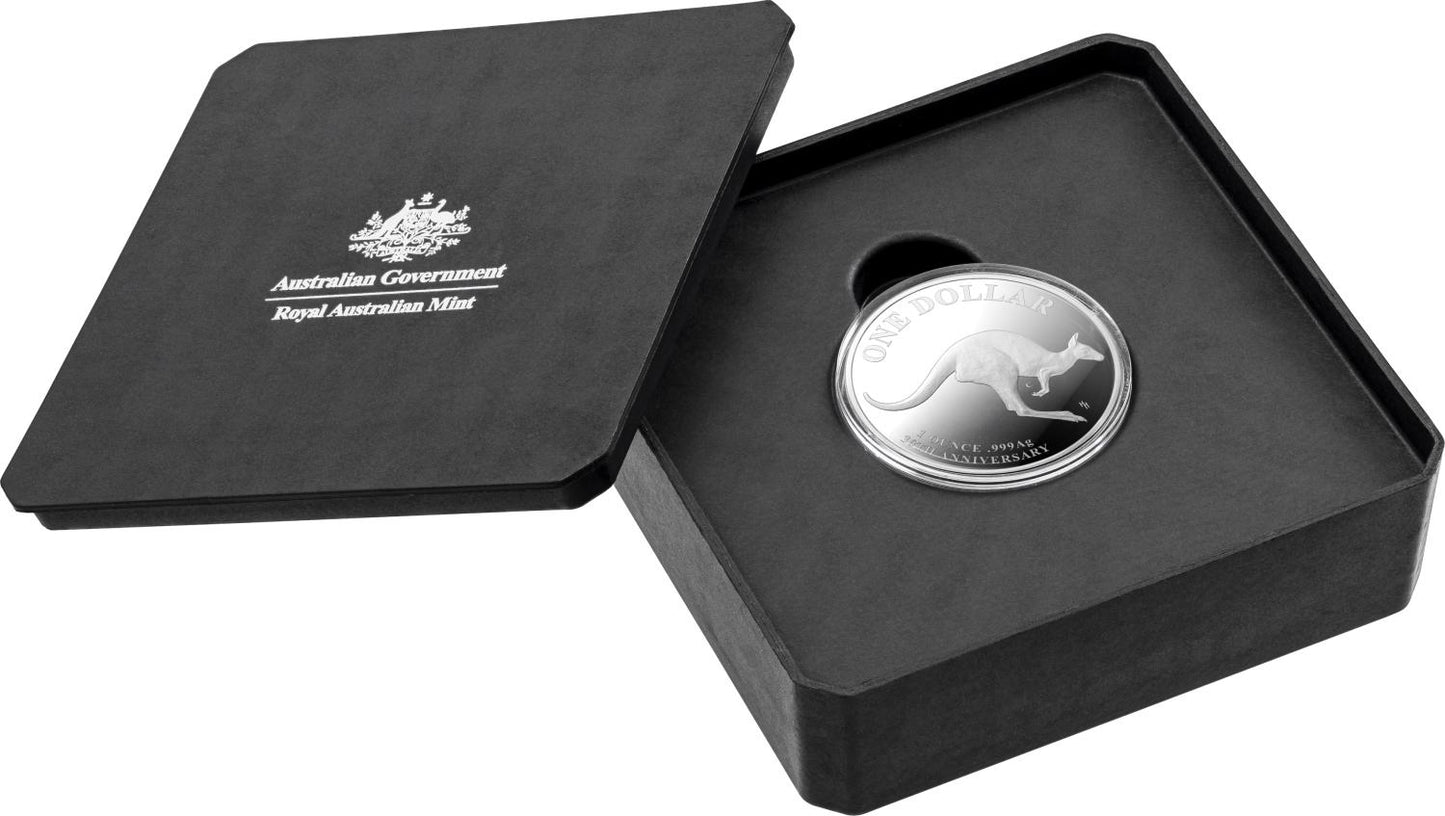 2023 Royal Australian Mint Kangaroo Series 30th Anni Mob of Thirty $1 1oz c mintmark Silver Proof Coin in Box