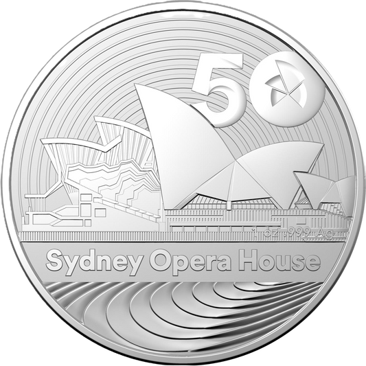 2023 Royal Australian Mint Sydney Opera House 50th anniversary Silver Bu Coin