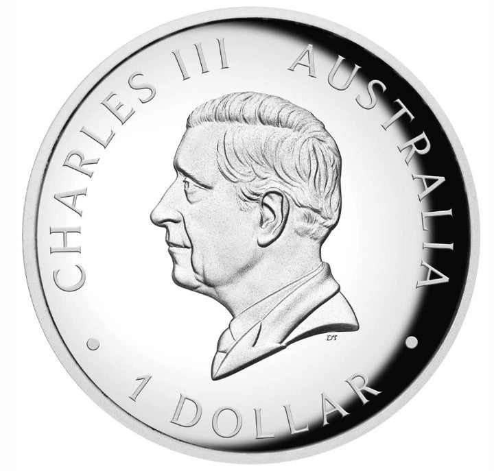 2024 PerthMint Australian Kangaroo 1oz Silver Proof High Relief Coloured Coin