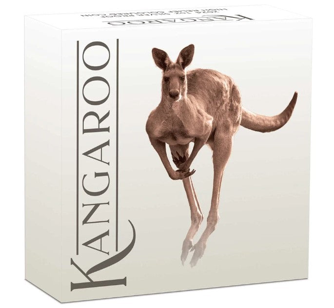 2024 PerthMint Australian Kangaroo 1oz Silver Proof High Relief Coloured Coin