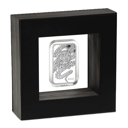 2025 Dragon 1oz Silver Proof Rectangular Coin