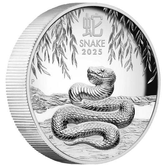 2025 Lunar Year Series III Year of the Snake 1oz Silver Proof High Relief Coin