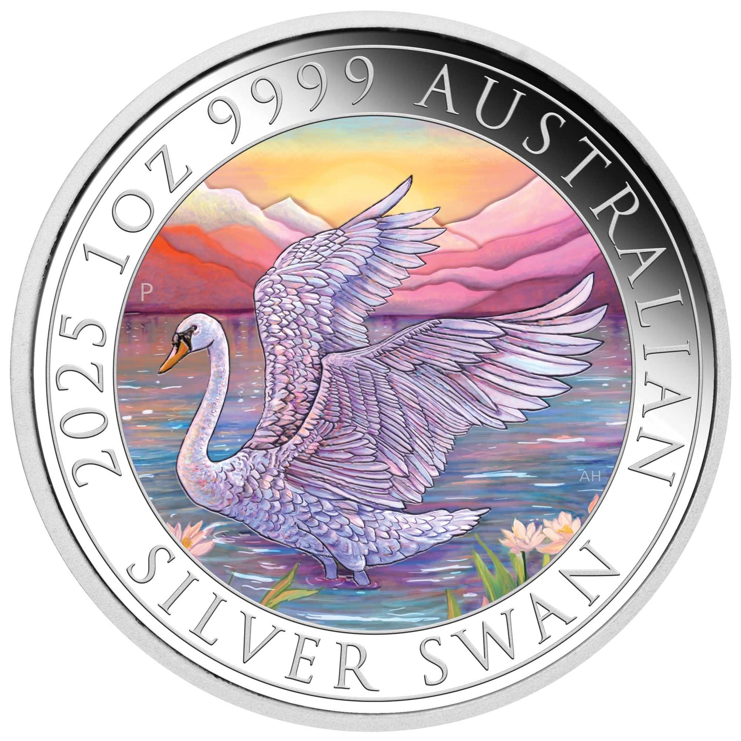 2025 Australian Swan 1oz Silver Coloured Coin