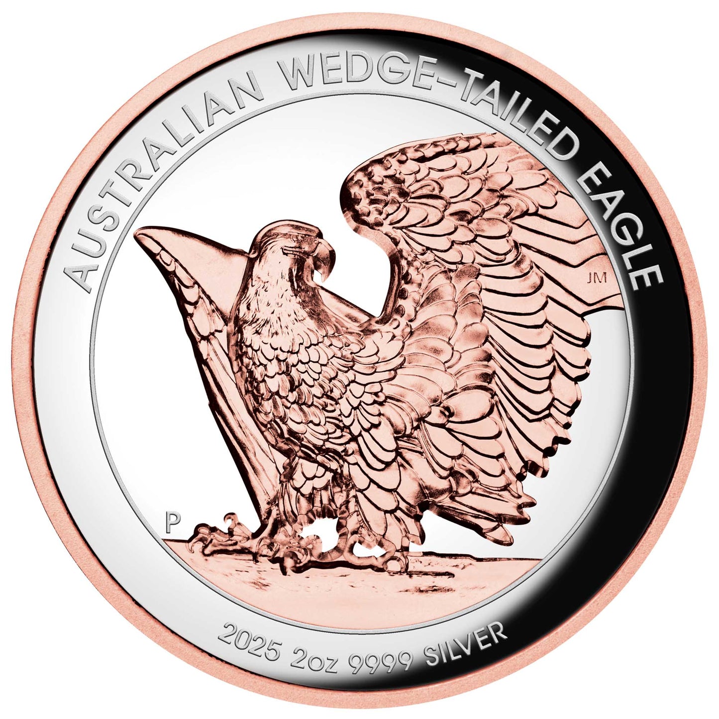 2025 Australian Wedge-tailed Eagle 2oz Silver Proof Ultra High Relief Gilded Coin
