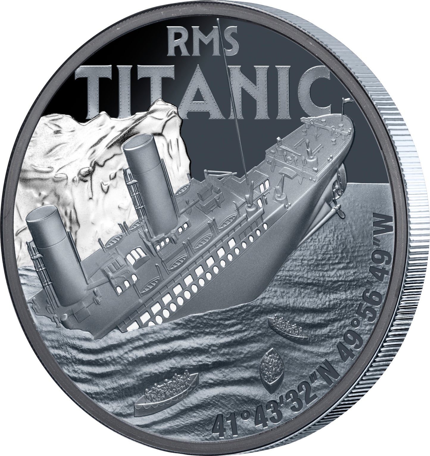 2025 NIUE Titanic $1 1oz Silver Black Proof Coin
