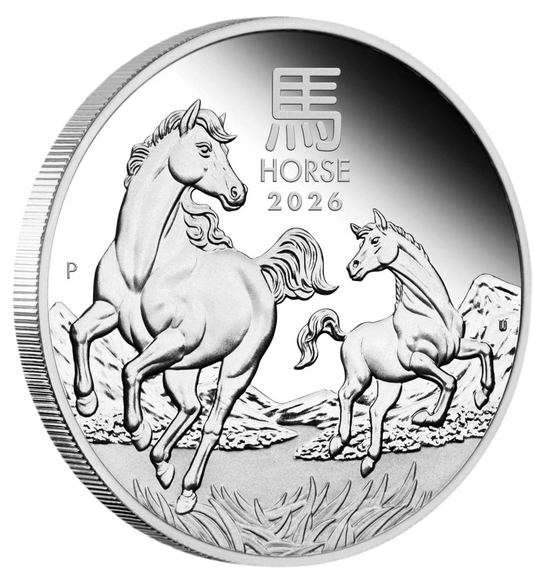 2026 Australian Lunar Series III Year of the Horse 1oz Silver Proof Coin