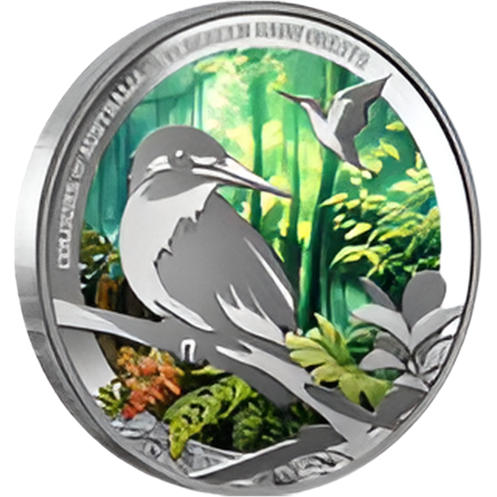 2025 NIUE COLOURS OF AUSTRALIA $1 EVERGREEN RAINFORESTS 1OZ SILVER PROOF COIN