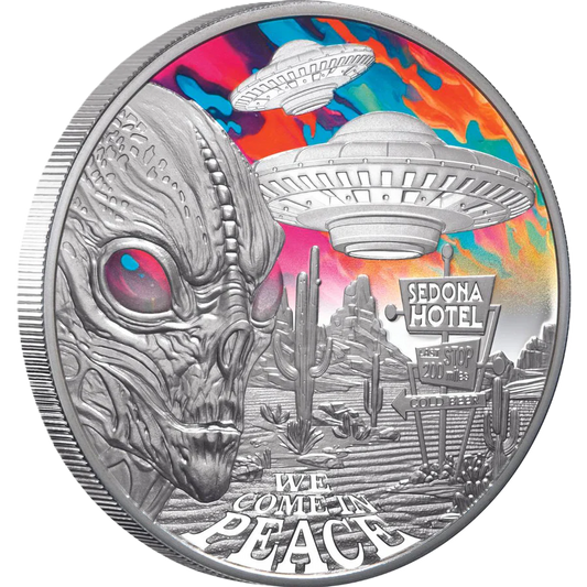 2024 NIUE Alien Encounters $1 1oz Silver Proof Coin
