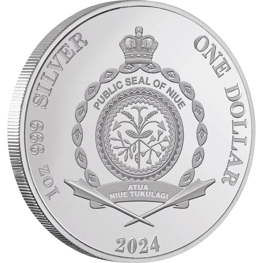 2024 NIUE Alien Encounters $1 1oz Silver Proof Coin