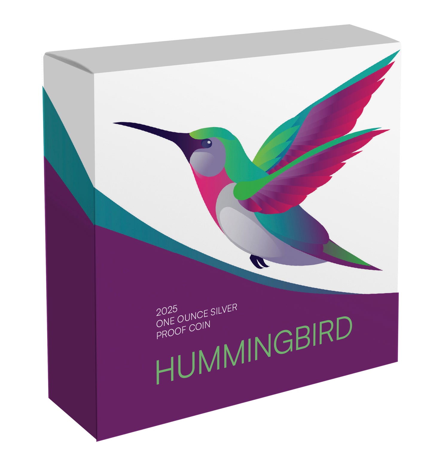 2025 Niue Hummingbird $1 1oz Silver Coloured Proof Coin