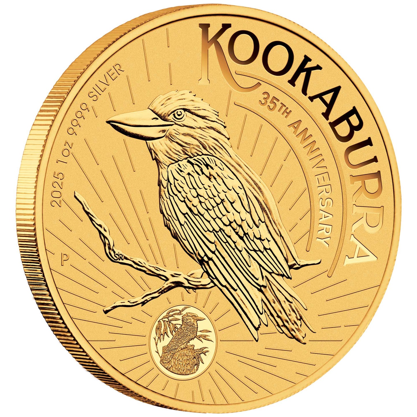2025 PerthMint ANDA Special Kookaburra 35th Anniversary 1oz Silver Gold-Plated Coin Pre order