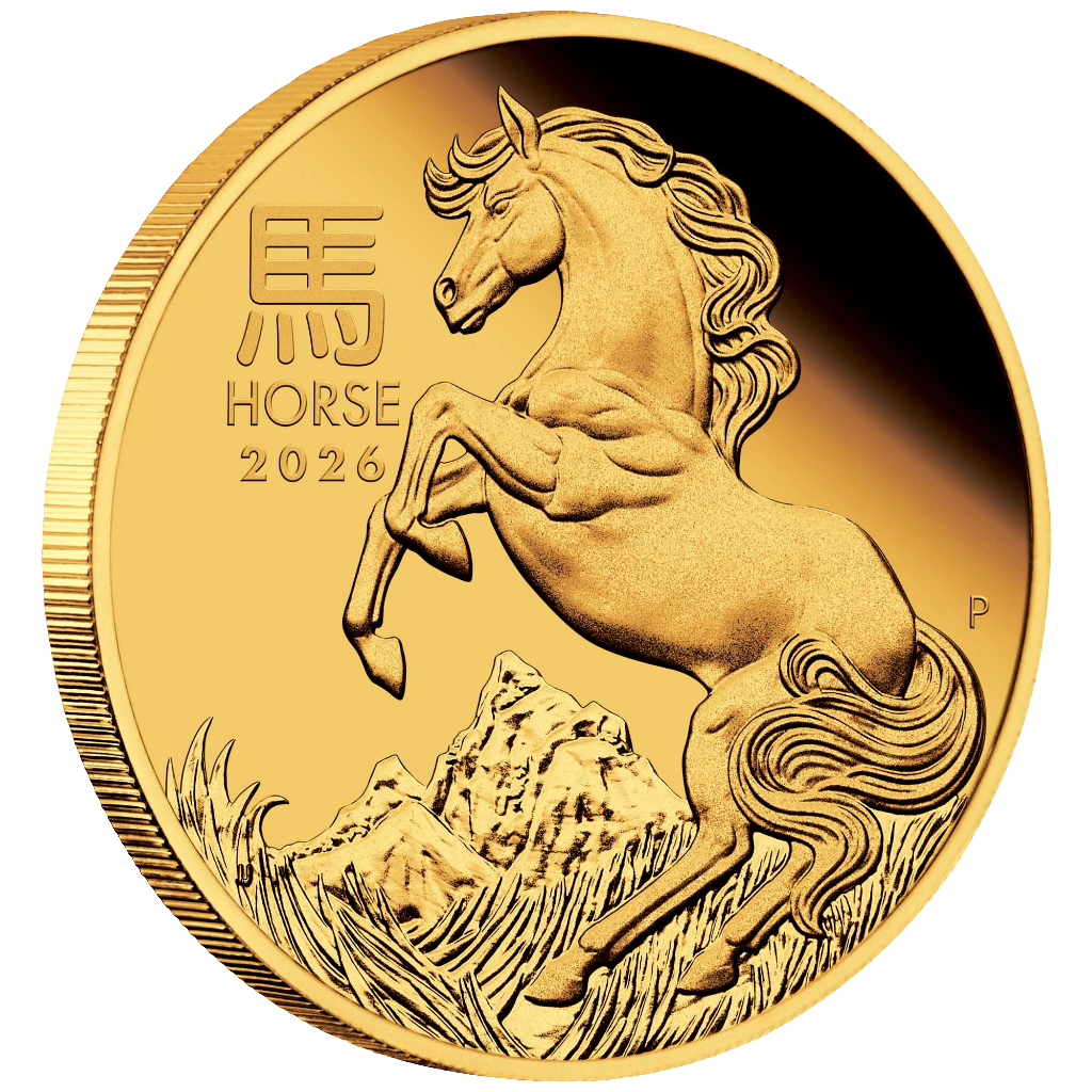 2026 Australian Lunar Series III Year of the Horse 1/10oz Gold Proof Coin