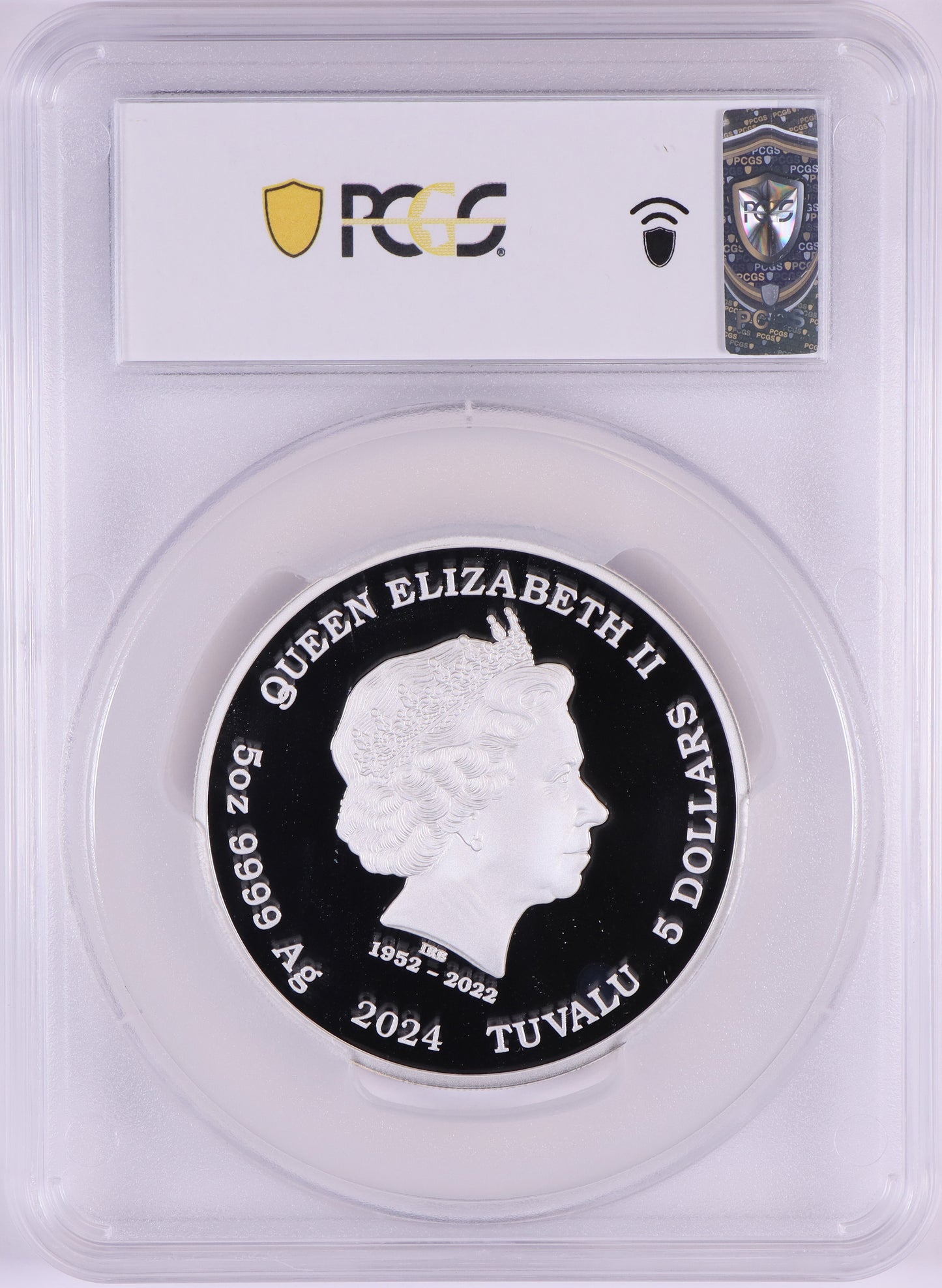 2024 PerthMint Yin Yang Koi 5oz silver coloured Proof coin