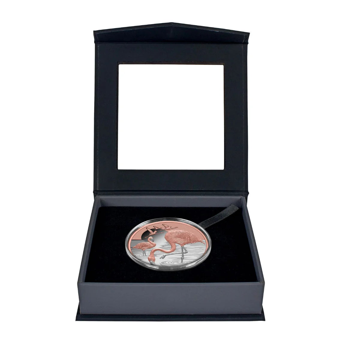 2025 NIUE Pink Flamingo $1 Rose Gold-plated 1oz Silver Proof Coin
