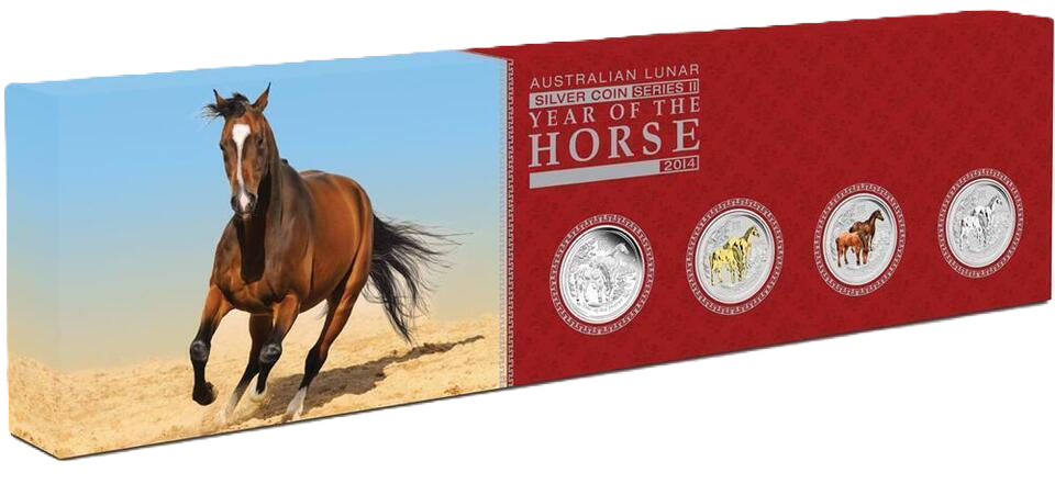 2014 PerthMint Australian Lunar Series II Year of the Horse Typeset Collection