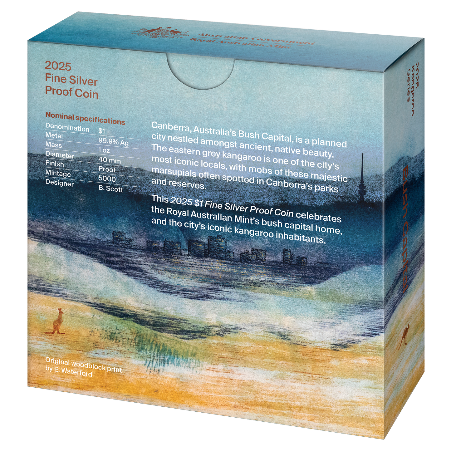 2025 RAM - Kangaroo Series - 1oz Silver Proof Coin