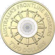 2022 Royal Australian Mint Frontliner worker $2 Coin Mint Roll H/T