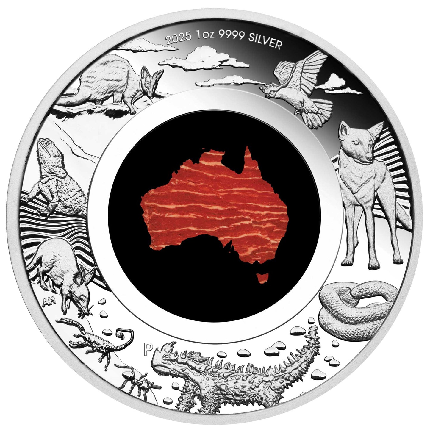 2025 Great Southern Land 1oz Silver Proof Snakeskin Jasper Coin