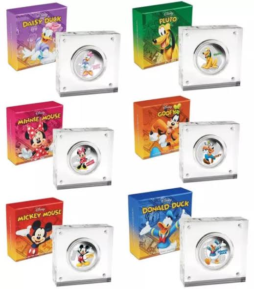 2014 Niue Disney Mickey & Friends 1 troy oz Silver Proof Six-Coin Pack