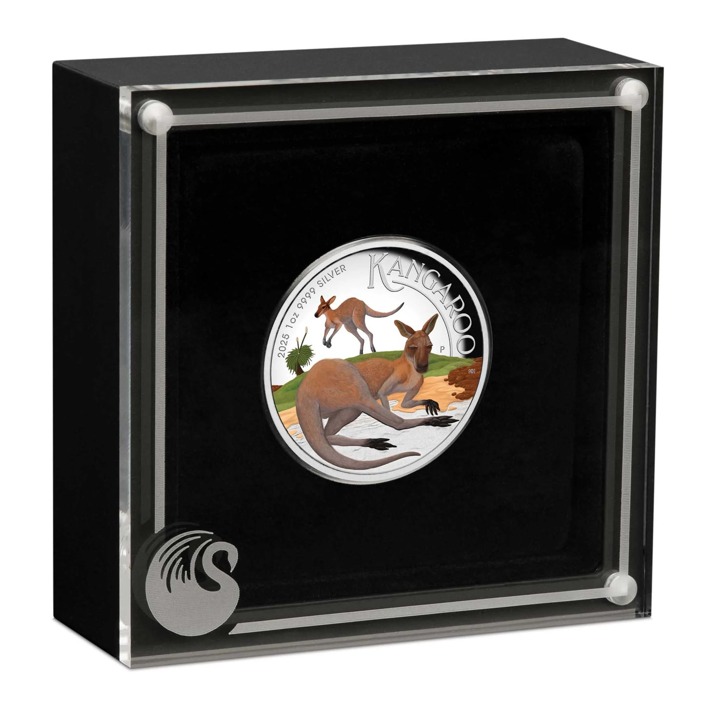 2025 Australian Kangaroo 1oz Silver Proof Coloured High Relief Coin