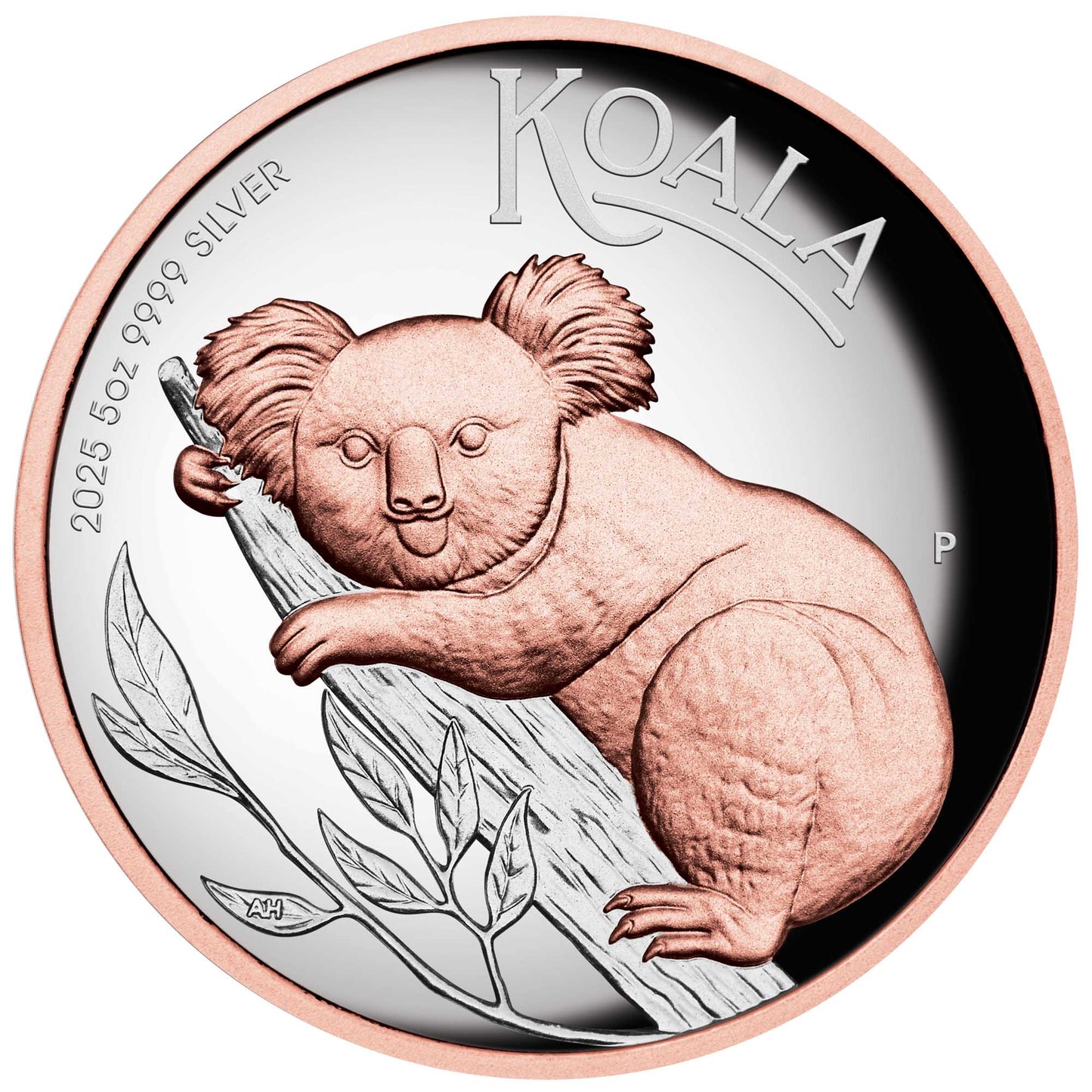 2025 PM Australian Koala 5oz Silver Proof High Relief Gilded Coin