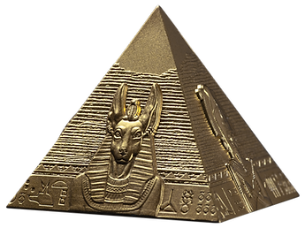 2025 Djibouti Pyramids of Giza Gold Gilded Edition – 3-Coin Set (6oz .999 Silver) – 200 Francs - Preorder