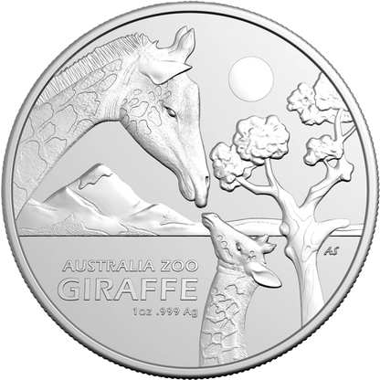 2024 RAM Australia Zoo Giraffe $1 1oz Silver Investment