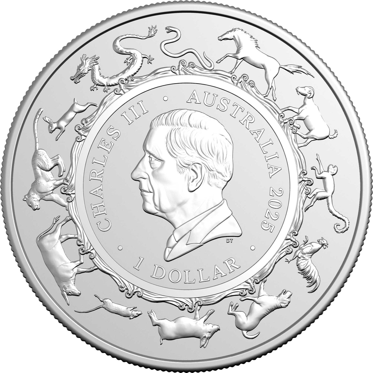 2025 Royal Australian Mint Lunar Year of the Snake 1oz Silver Investment Coin