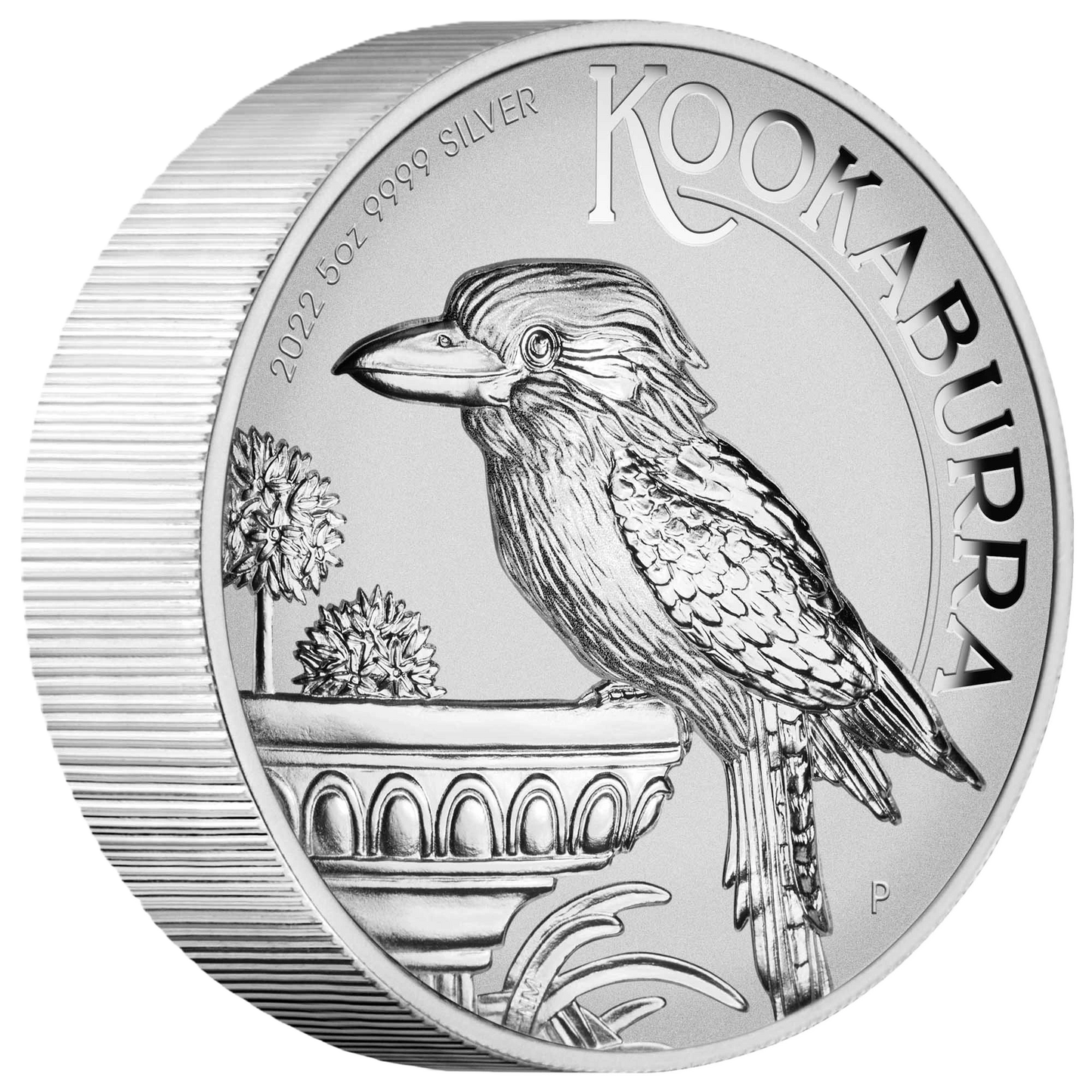 2022 PerthMint Australian Kookaburra 5oz Silver Incused Coin
