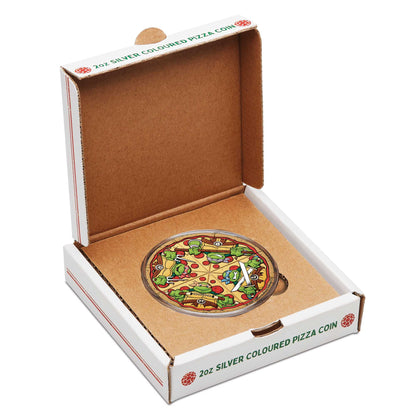 2025 Teenage Mutant Ninja Turtles 2oz Silver Coloured Pizza Coin