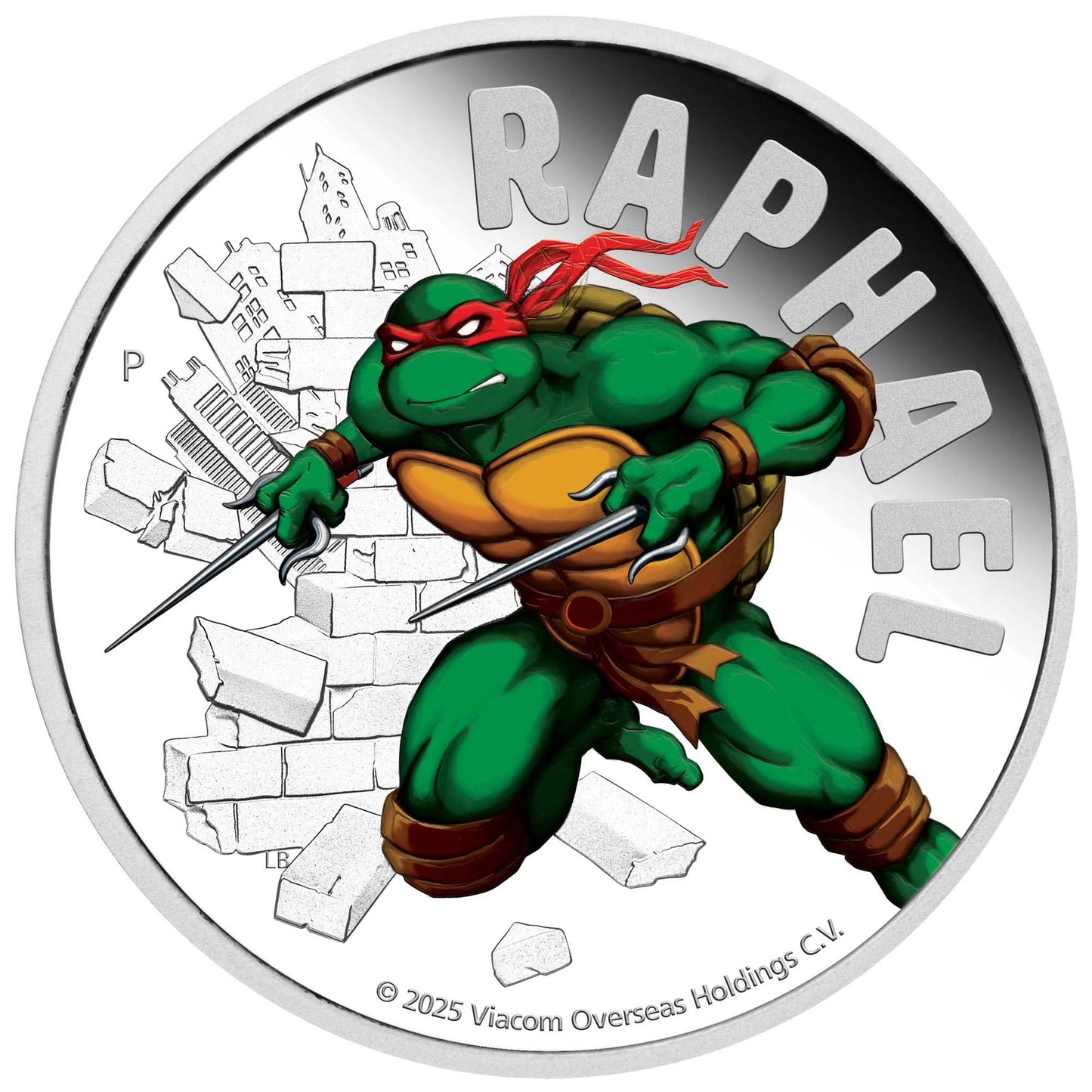 2025 Teenage Mutant Ninja Turtles – Raphael 1oz Silver Proof Coloured Coin