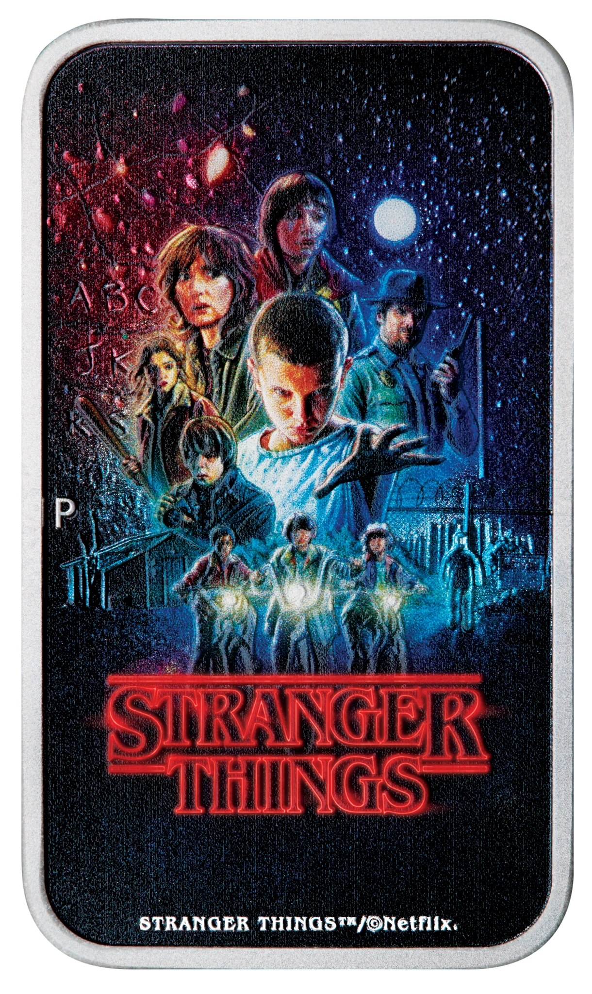 2026 PerthMint Stranger Things - Season 1 1oz Silver Coloured Rectangular Coin Pre Order