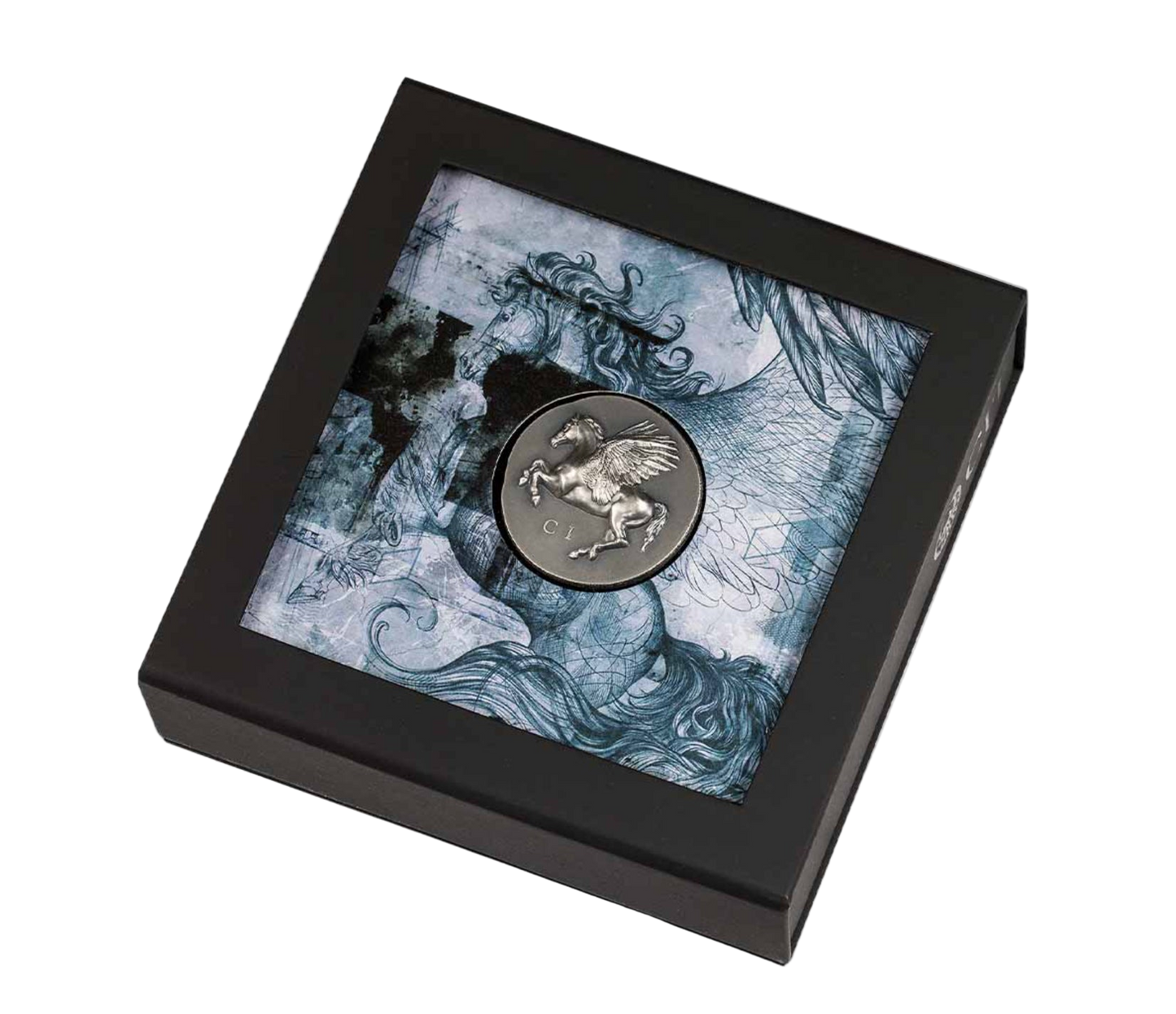2022 Cook Islands Pegasus 1oz Silver Ultra High Relief Antique Finish Coin
