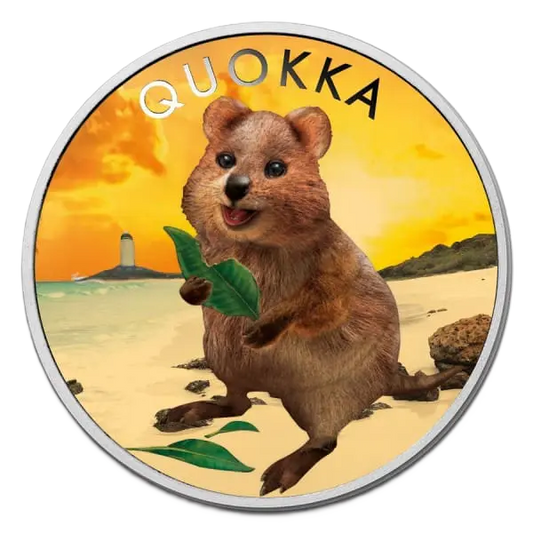2020 $1 Quokka 1oz Silver Coloured Coin