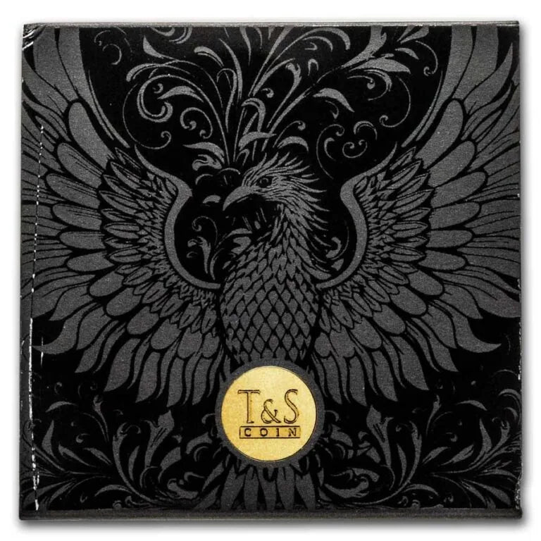 2023 Niue Phoenix 1 oz Silver Antiqued High Relief Colorized Coin