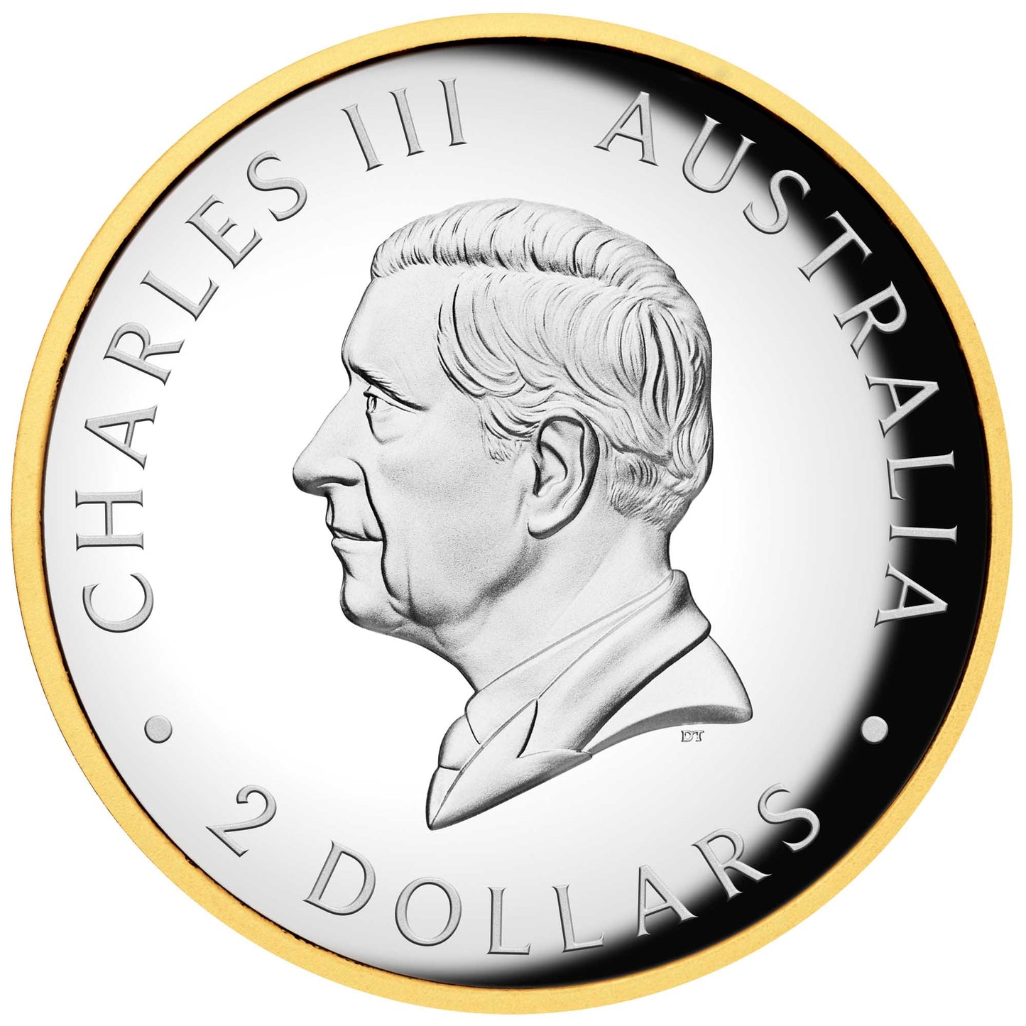 2025 Australian Kookaburra 35th Anniversary 2oz Silver Proof High Relief Gilded Coin