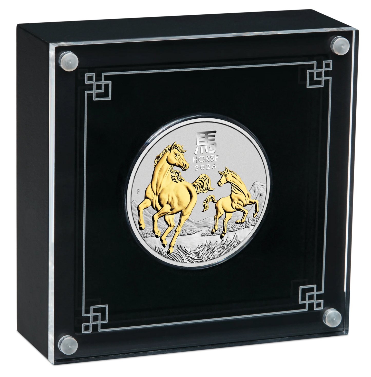2026 PerthMint Year of the Horse 🐎  – 1oz Silver Gilded Coin Pre order