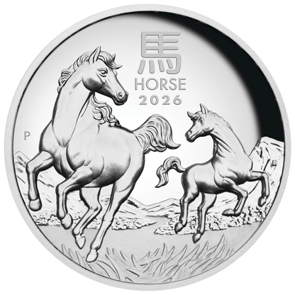 2026 PerthMint Year of the Horse🐎1oz Silver Proof High Relief Coin Pre order