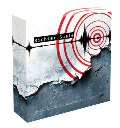 2025 Richter Scale 90th Anniversary $1 1oz Silver Proof Coin