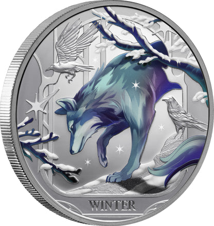 2025  Seasons Winter $1 1oz Silver Proof Coin