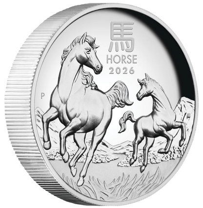 2026 PerthMint Year of the Horse🐎1oz Silver Proof High Relief Coin Pre order
