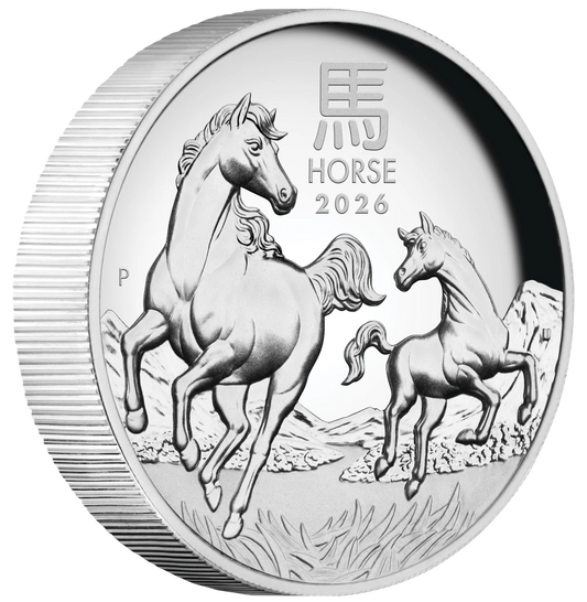 2026 PerthMint Year of the Horse🐎1oz Silver Proof High Relief Coin Pre order